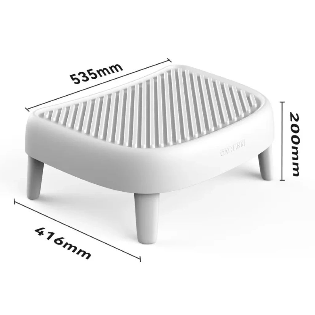 Escada para caixa de areia CATLINK Open-X cinzenta, plataforma antiderrapante com ranhuras, quatro pés estáveis ​​e design compacto em plástico resistente - Item5