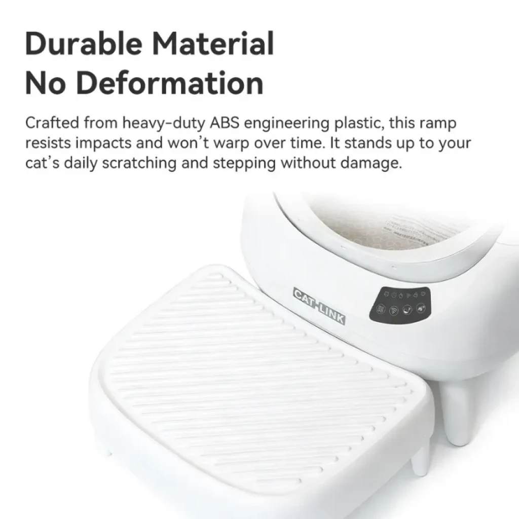 Escada para caixa de areia CATLINK Open-X cinzenta, plataforma antiderrapante com ranhuras, quatro pés estáveis ​​e design compacto em plástico resistente - Item7