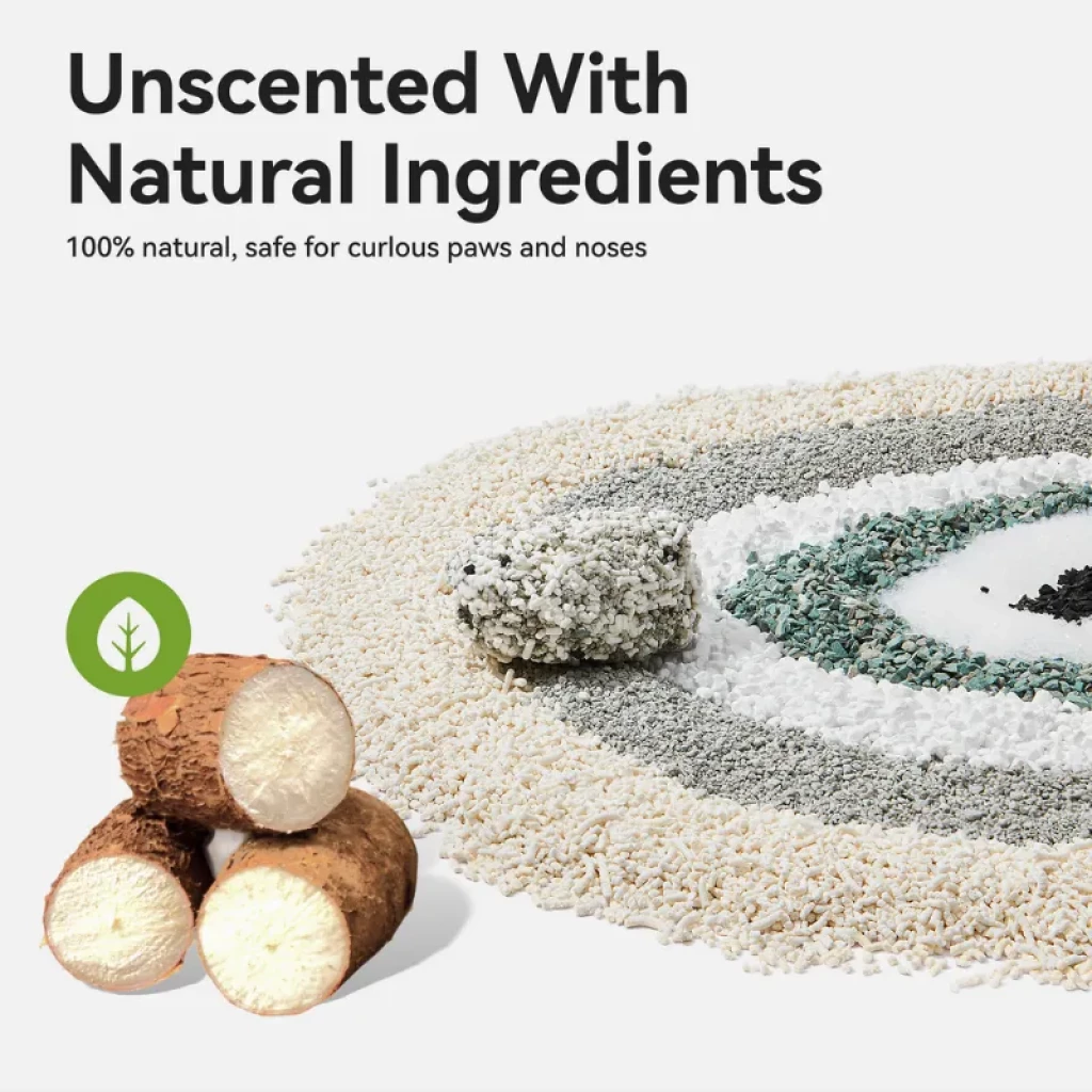 Embalagem de 2 unidades de areia mista de mandioca CATLINK para caixas de areia automáticas - Item5