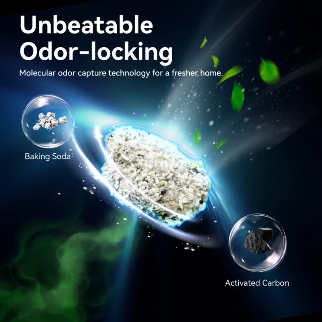 Embalagem de 2 unidades de areia mista de mandioca CATLINK para caixas de areia automáticas - Item7