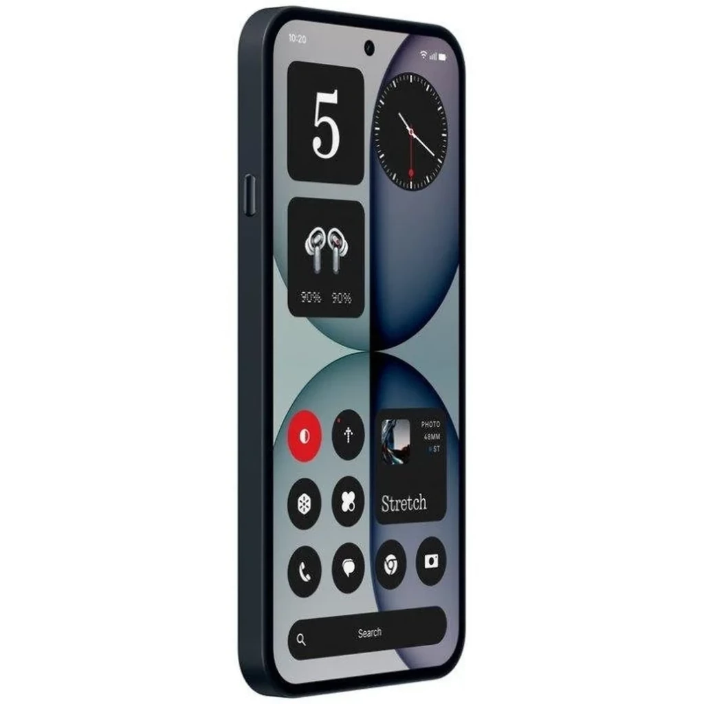 Nothing Phone 4a 5G negro con tapa trasera transparente estilo industrial, doble cámara trasera, pantalla perforada y marco delgado; 256GB y 12GB RAM - Ítem3