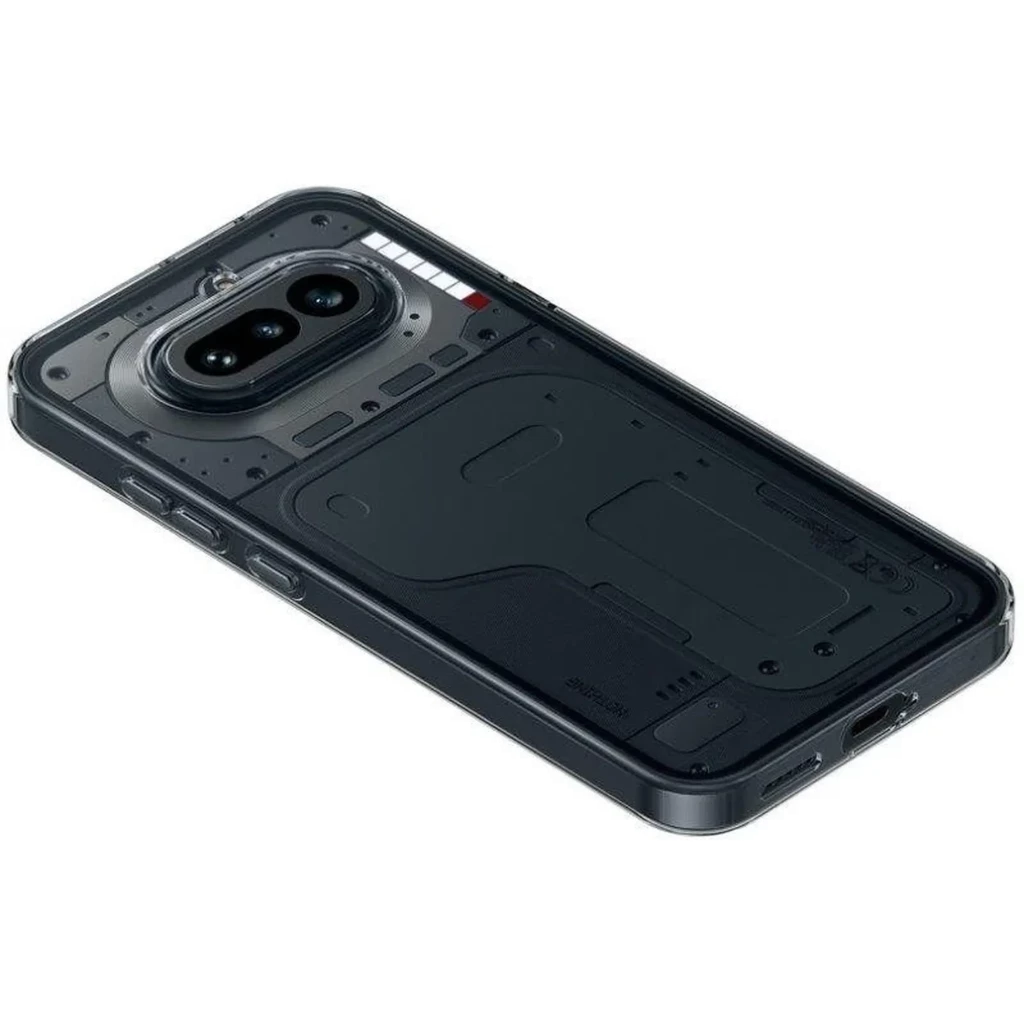 Nothing Phone 4a 5G negro con tapa trasera transparente estilo industrial, doble cámara trasera, pantalla perforada y marco delgado; 256GB y 12GB RAM - Ítem4