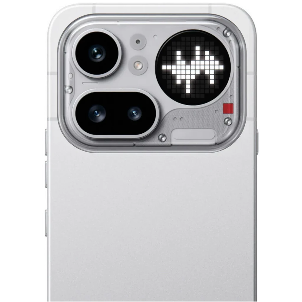 Smartphone noir Nothing Phone 4a Pro 5G, dos mat avec double module photo et flash, écran 6,83 pouces bord à bord avec poinçon central et widgets - Ítem3