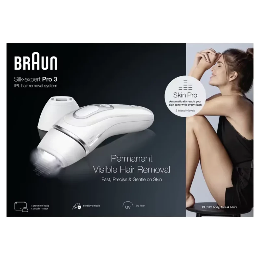 Braun Silk-expert Pro 3 PL3020 Tecnología SensoAdapt Cabezal de Precisión - Depiladora IPL - Ítem1
