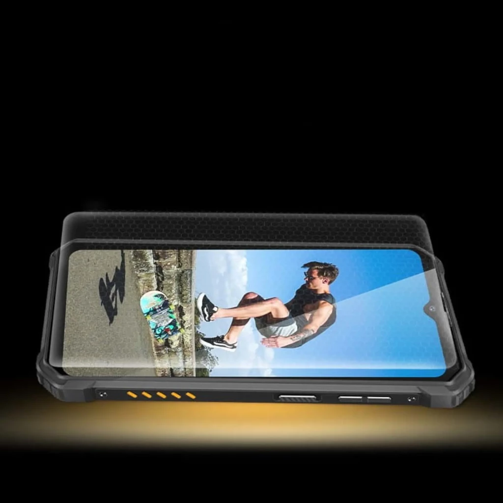 Oukitel WP23S naranja rugerizado con bordes reforzados, doble cámara trasera con flash, lector de huellas, textura antideslizante y pantalla amplia resistente - Ítem7