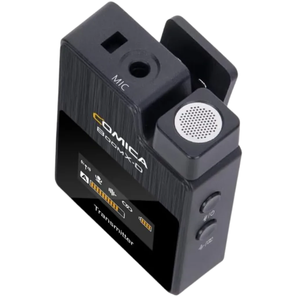 Comica BoomX-D D1 Preto - Microfone de lapela sem fios, alcance de 300m, latência <20ms - Item1