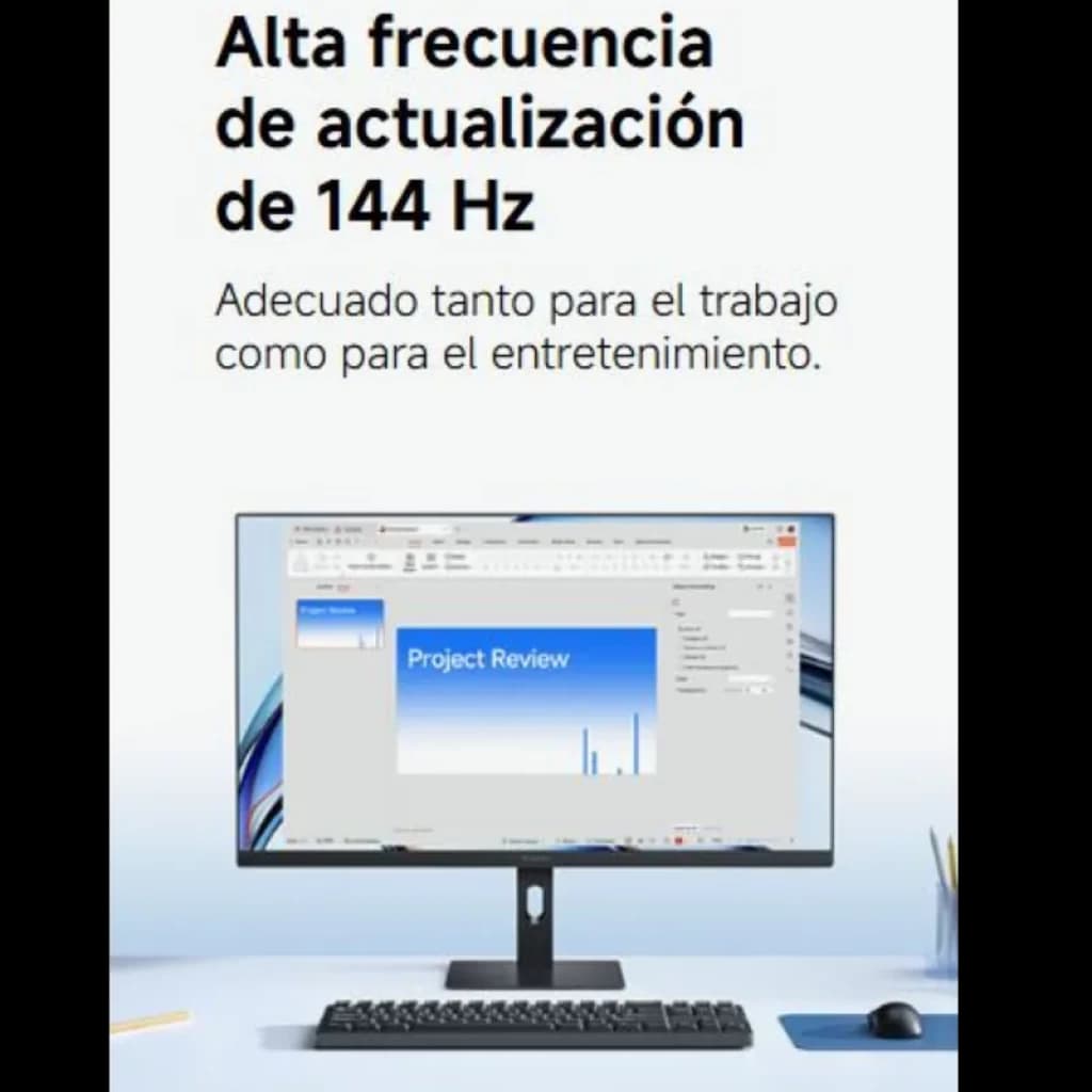 Écran Xiaomi Monitor A27i 2026 IPS 27 pouces, FHD, 144 Hz. Bords fins, pied réglable, affichage net pour travail et jeu, connectique moderne.