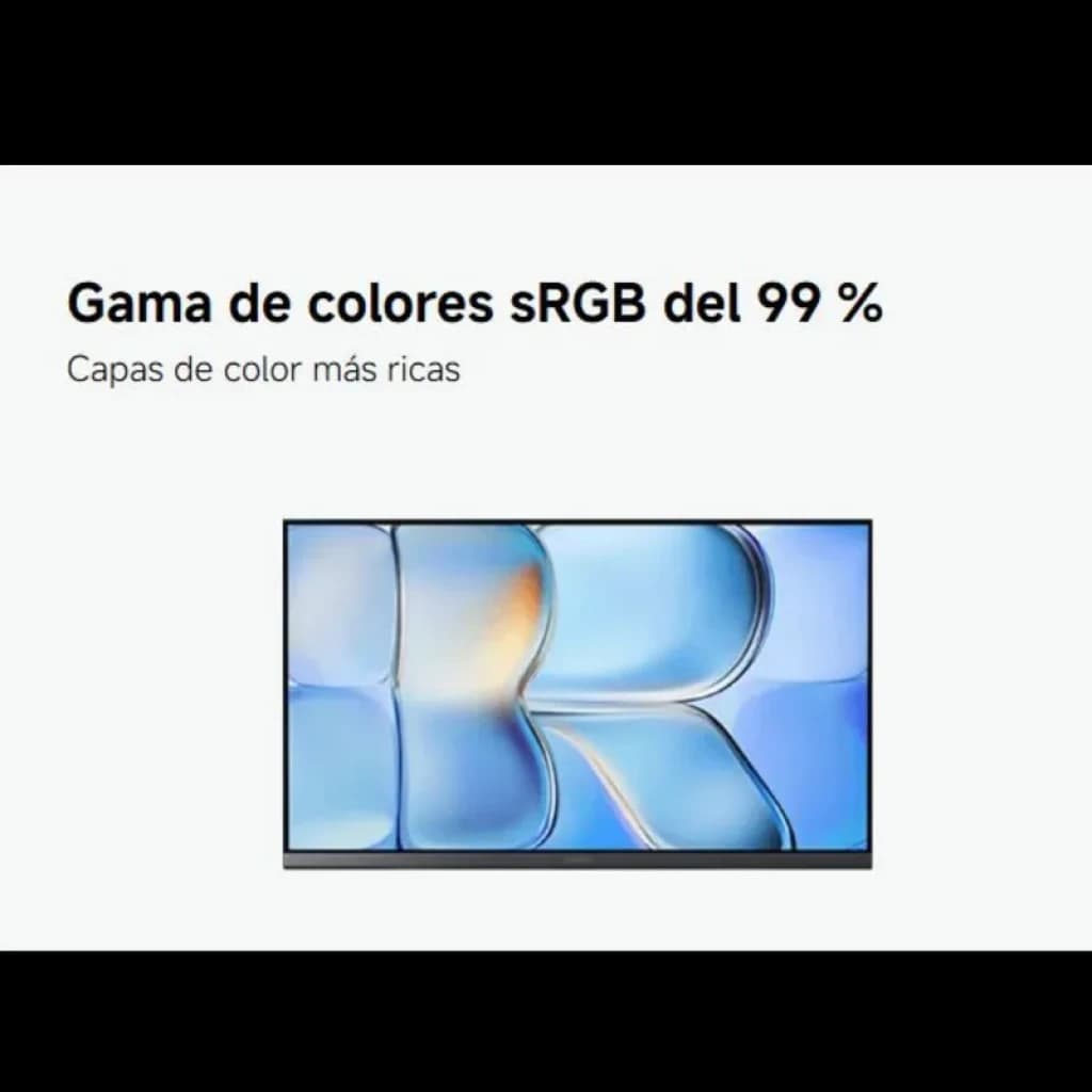Moniteur Xiaomi A27i 2026 avec dalle IPS FHD 144 Hz, bords fins. Affiche une couverture sRGB 99 % pour des couleurs riches et homogènes.