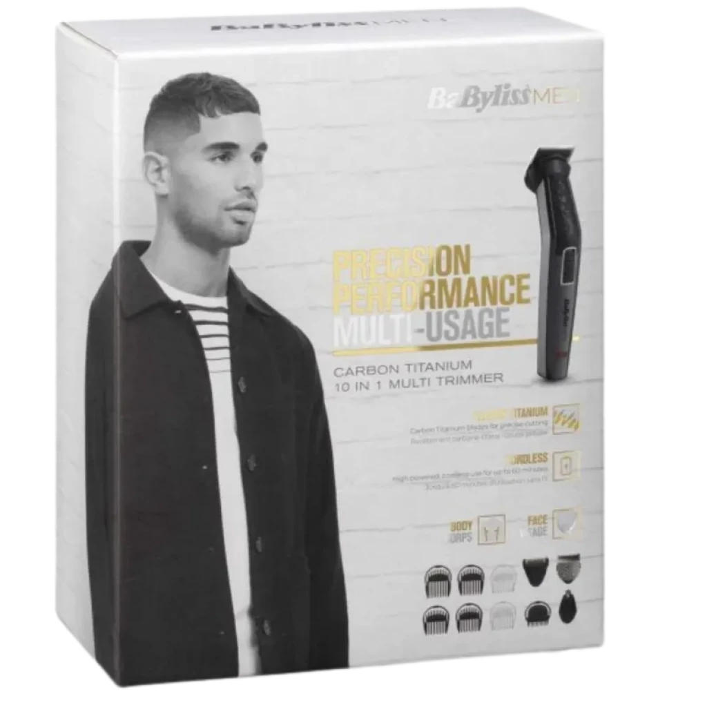 Conjunto Multifuncional BaByliss MT727E com lâminas de carbono-titânio - Aparador multifuncional 10 em 1 - Item6