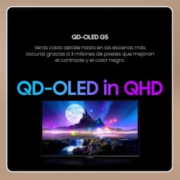 Samsung S27FG506SU QD-OLED QHD 180 Hz Moniteur gaming 27 pouces avec écran QD-OLED lumineux, couleurs vives, noirs profonds et contraste élevé