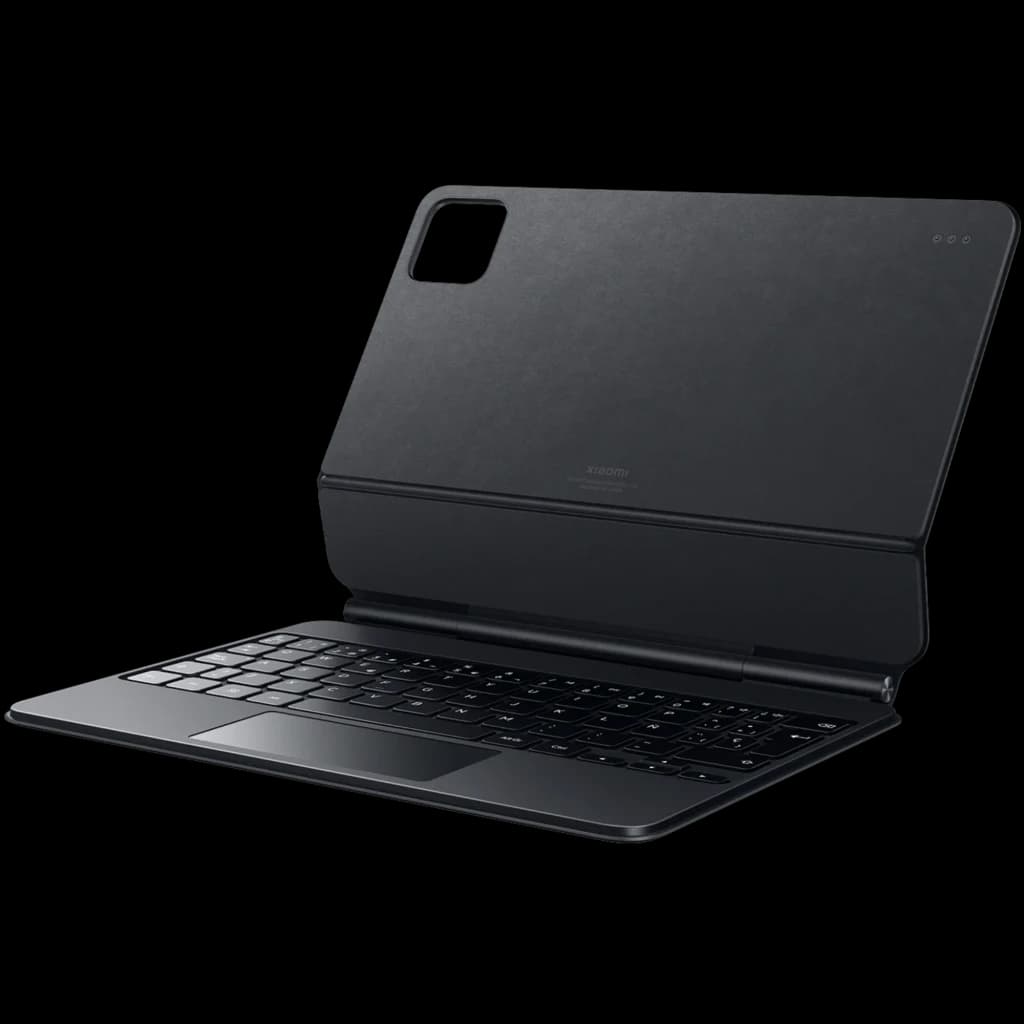 Clavier avec touchpad pour Xiaomi Pad 8 et 8 Pro, coque noire intelligente, touches chiclet, support pliable, découpe caméra large, design fin et élégant