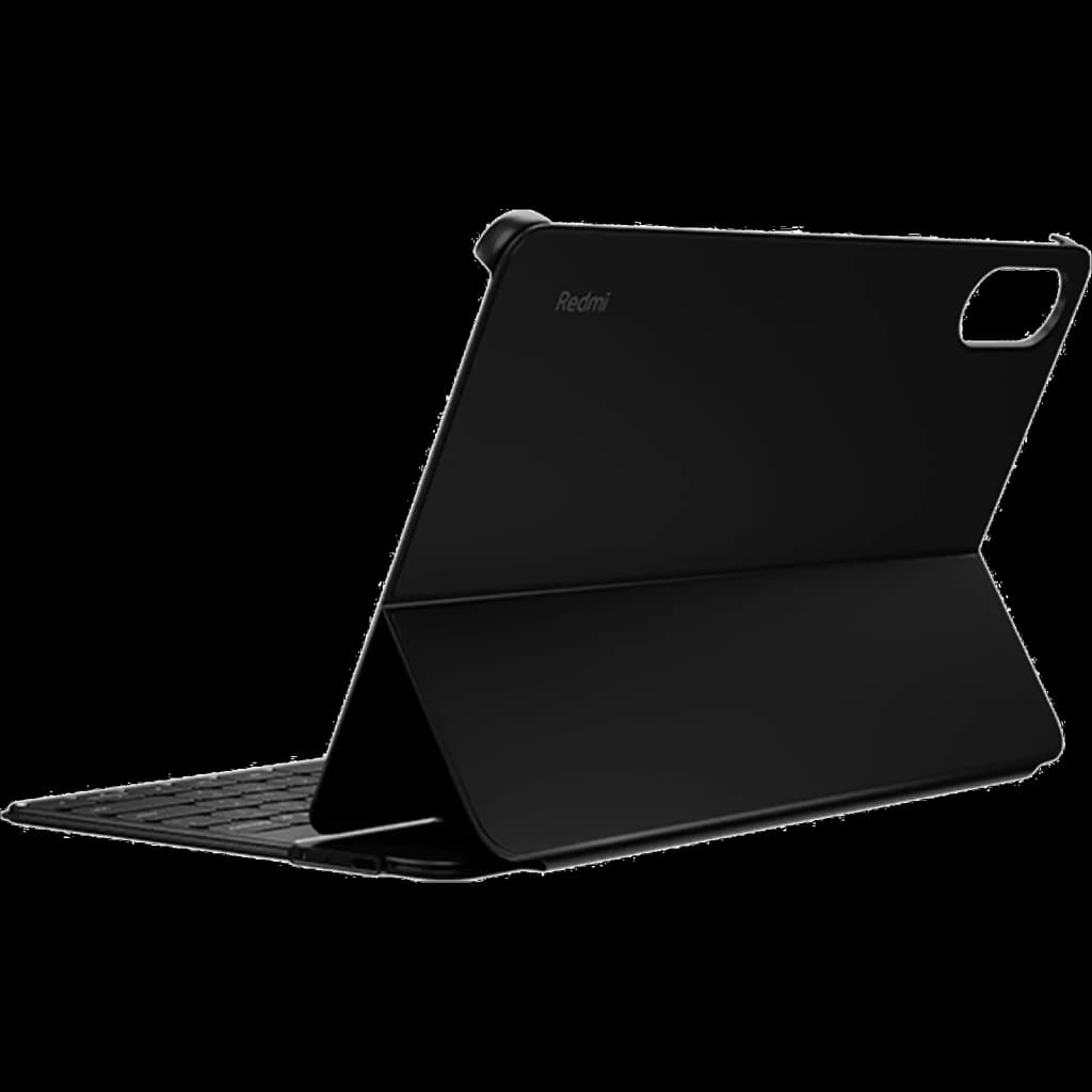 Clavier avec pavé tactile et coque intelligente noire pour Xiaomi Pad 8 et 8 Pro, design fin, support inclinable, découpe caméra précise, finition mate