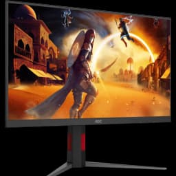 Monitor AOC G4 Q27G4SRU 27 polegadas com tela Fast IPS QHD, taxa de 300Hz, tempo de resposta 0,5ms, moldura fina e base ajustável para jogos