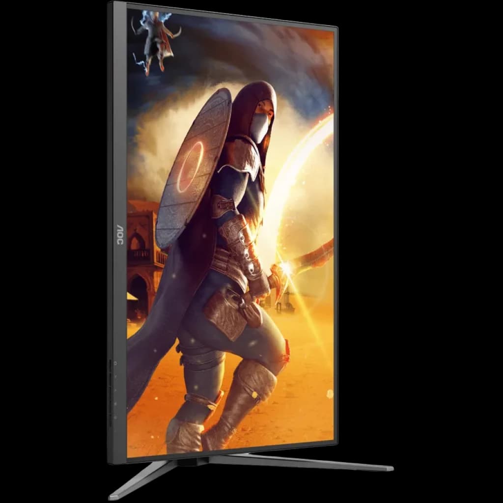 AOC G4 Q27G4SRU 27 Fast IPS QHD 300Hz 0.5ms com moldura fina, rotação vertical, base em metal e tela vibrante ideal para jogos