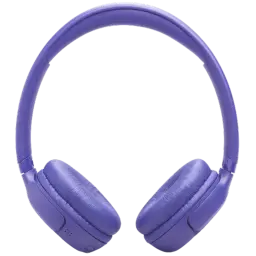 Casque supra-auriculaire lilas JBL Tune 530BT, arceau rembourré, coussinets épais, commandes intégrées côté gauche, design pliable et léger