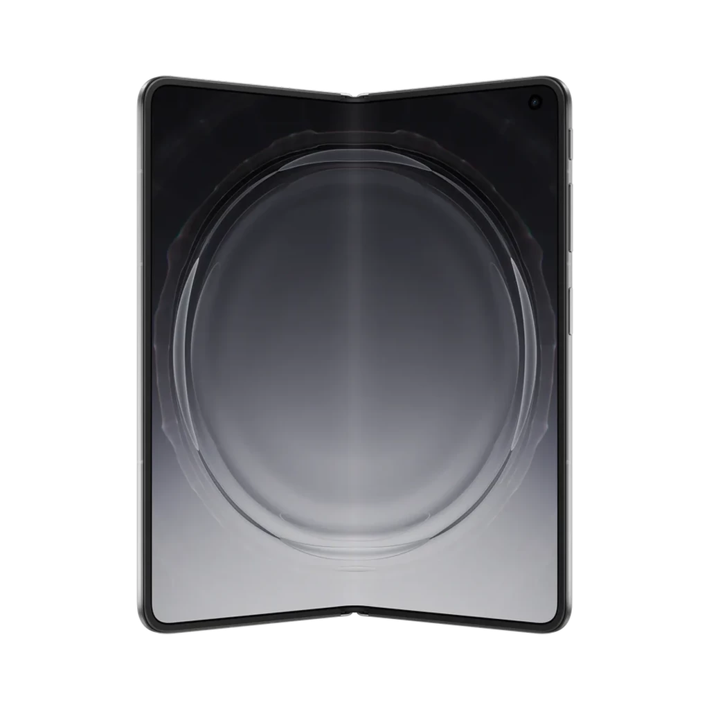 Oppo Find N6 5G titane stellaire avec écran pliable large, module photo circulaire triple Hasselblad, caméra frontale centrée, finition métal élégante - Ítem2