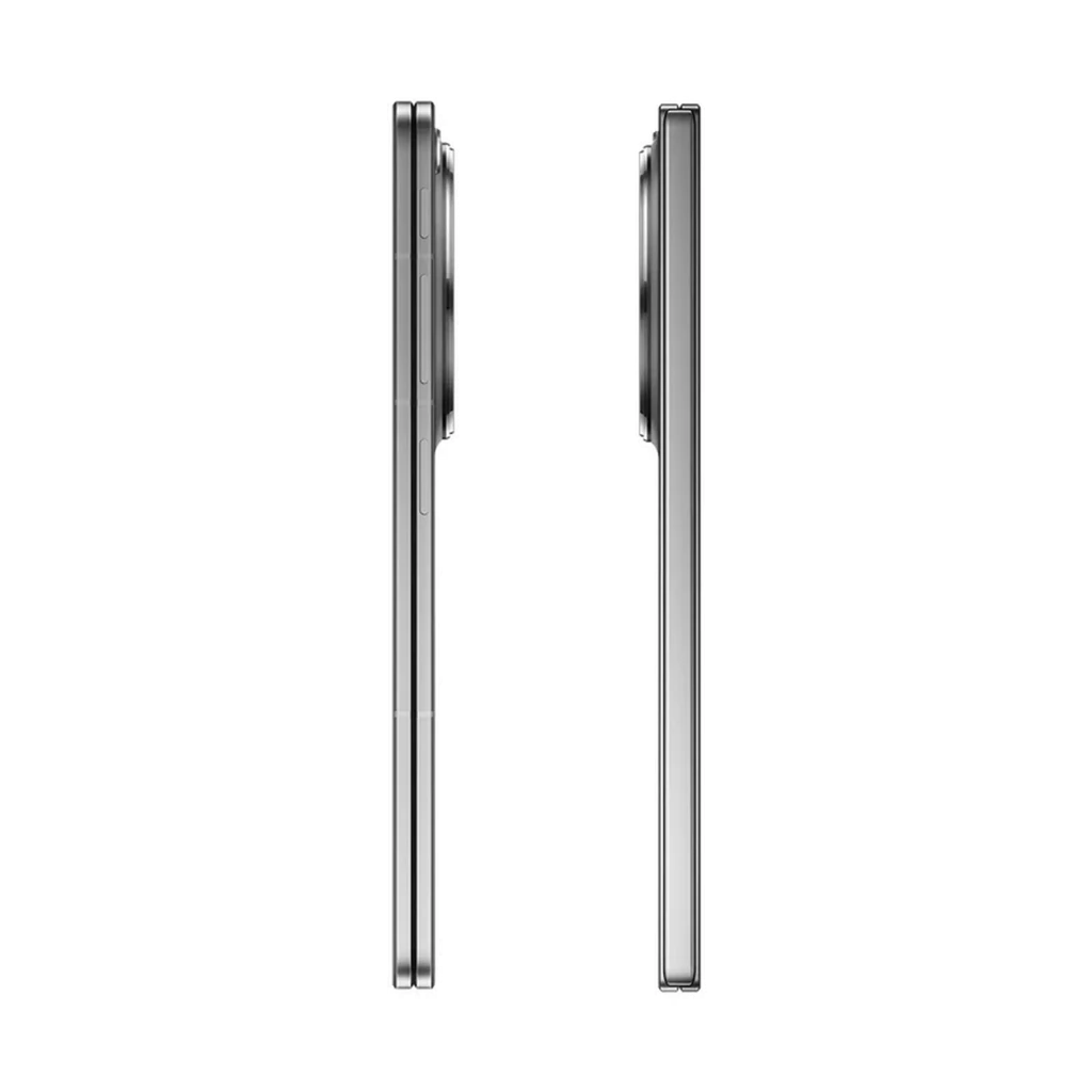 Oppo Find N6 5G titane stellaire avec écran pliable large, module photo circulaire triple Hasselblad, caméra frontale centrée, finition métal élégante - Ítem4