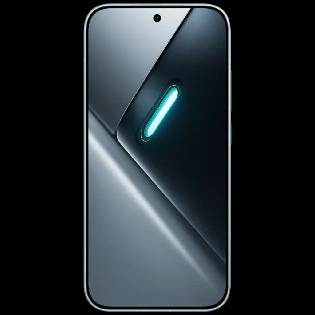 Xiaomi Poco X8 Pro 5G verde con pantalla completa borde a borde y cámara frontal en orificio central, diseño elegante con acabado metálico y brillo tenue