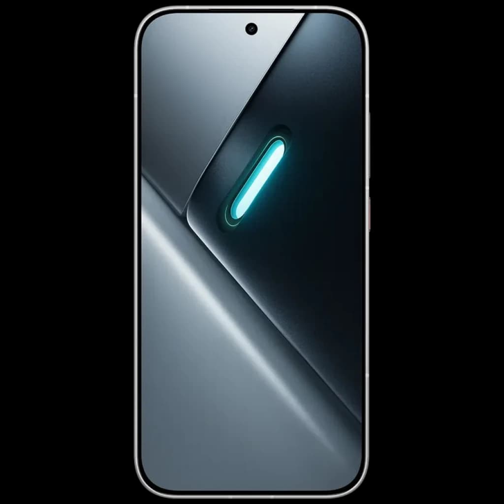 Xiaomi Poco X8 Pro 5G blanc avec écran bord à bord percé au centre, bordures fines, verre Gorilla Glass Victus 2 et liseré lumineux IceLoop 3D