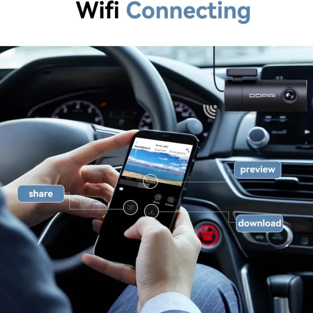 Dash cam DDPAI Mini Pro con diseño cilíndrico compacto en color negro - Ítem3