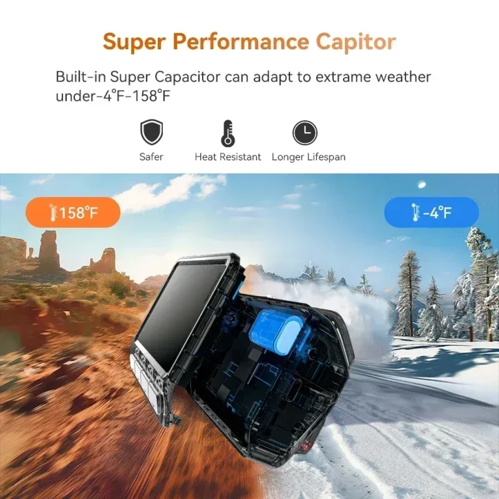 DDPAI Z60; unidad frontal 4K, cámara trasera compacta y módulo externo negro con cable - Ítem5