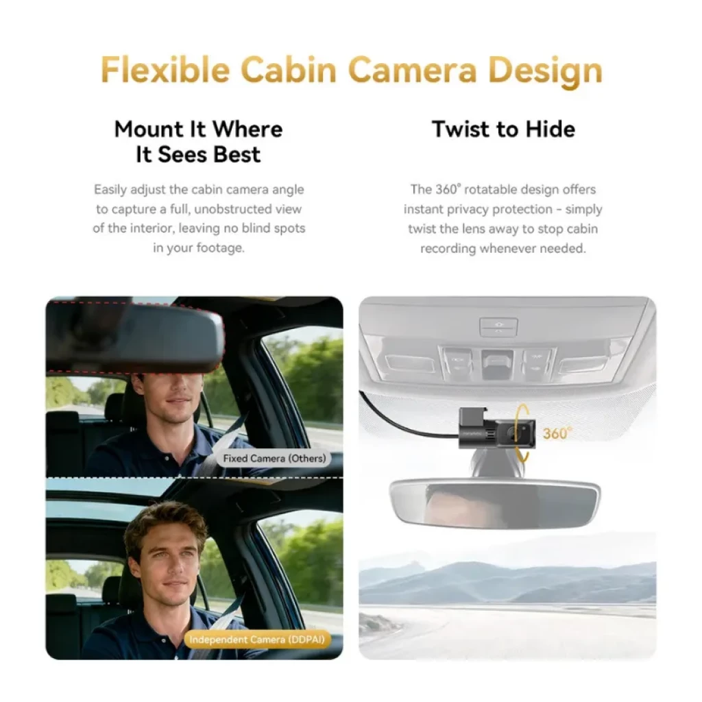 DDPAI Z60T 3CH con sensor Sony Starvis 2 y pantalla IPS de 3 pulgadas, con módulo 4G - Ítem5