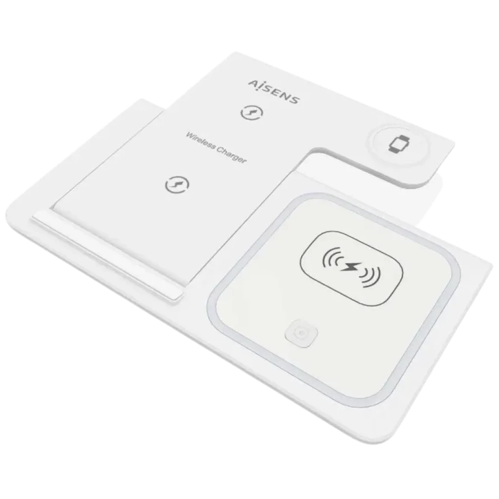 Aisens ASCH-15W3WC044-W 3 em 1 Qi 15 W Dobrável Branco - Base de carregamento sem fios - Item1