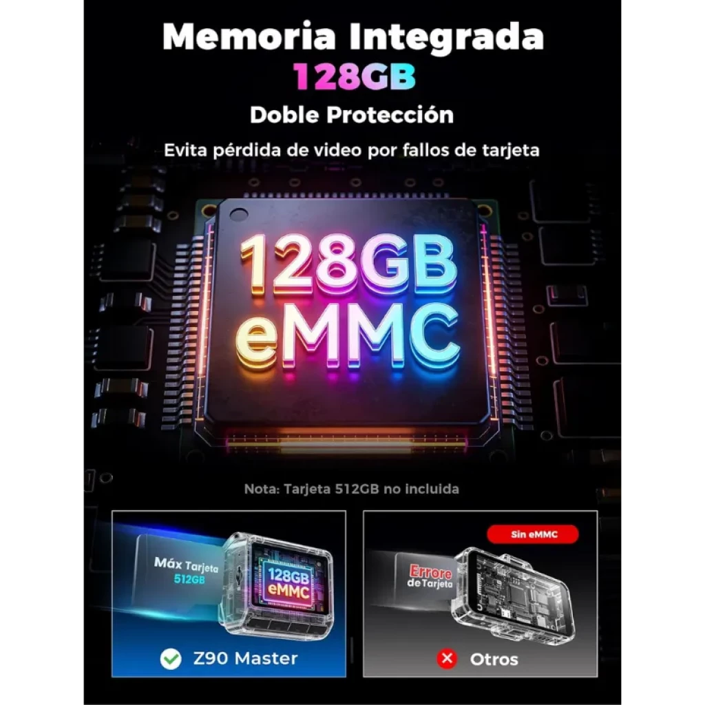 Conjunto completo de câmaras DDPAI Z90 Master: frontal e traseira com módulo 4G - Item3
