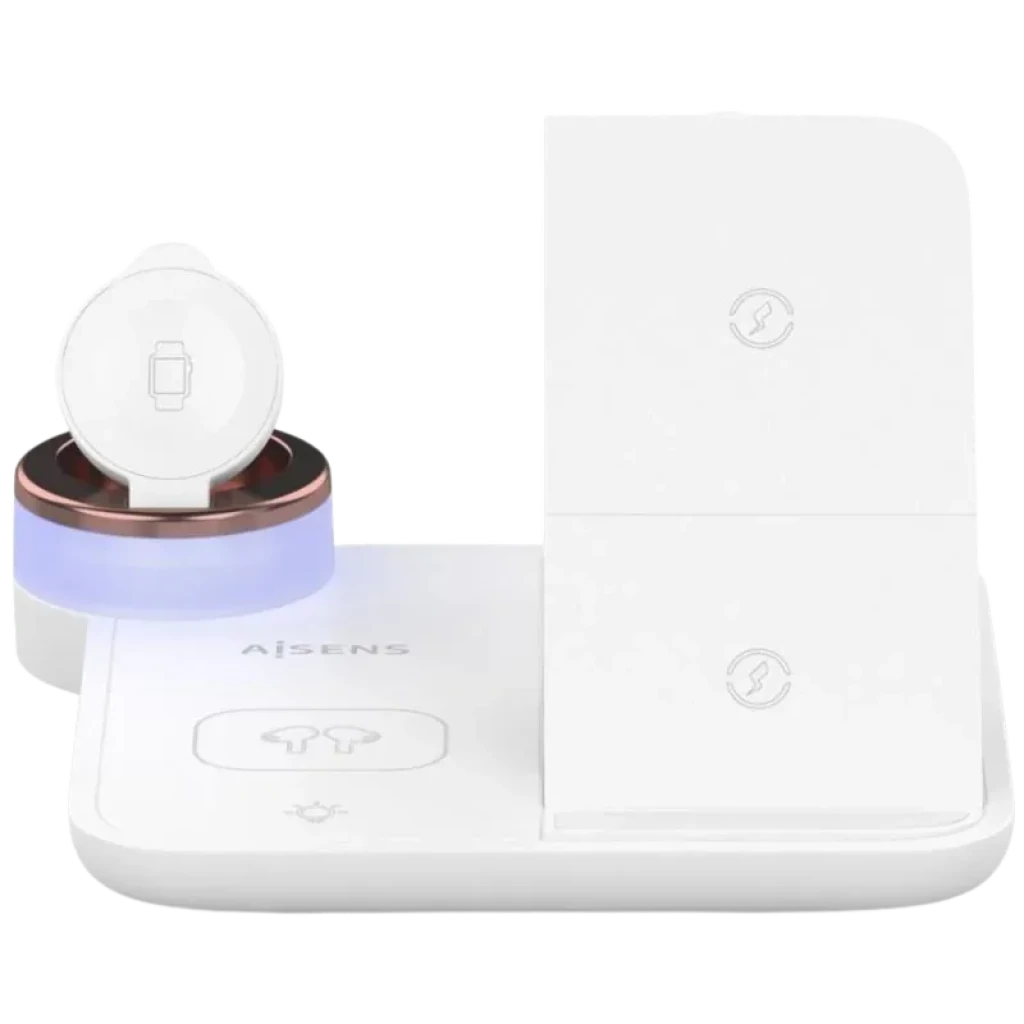 Aisens ASCH-15W4WC061-W Carregador sem fios 4 em 1 de 15 W com Qi, branco - Item3