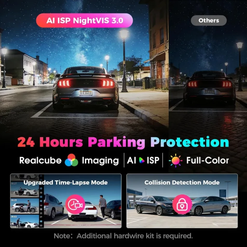 Conjunto completo de câmaras DDPAI Z90 Master: frontal, interior e traseira - Item4