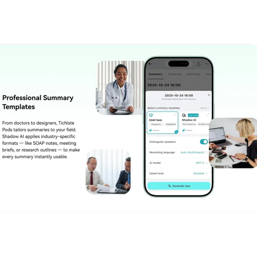 TicNote Pods 4G - Auriculares Open-Ear con Transcripción IA y eSIM - Ítem3