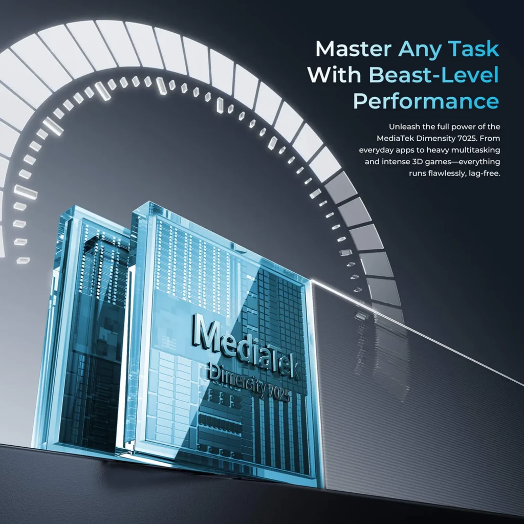 Oukitel WP61 Ultra resistente con cámara térmica, linterna trasera grande, cuerpo robusto negro, pantalla con visor térmico y módulos de cámara prominentes - Ítem6