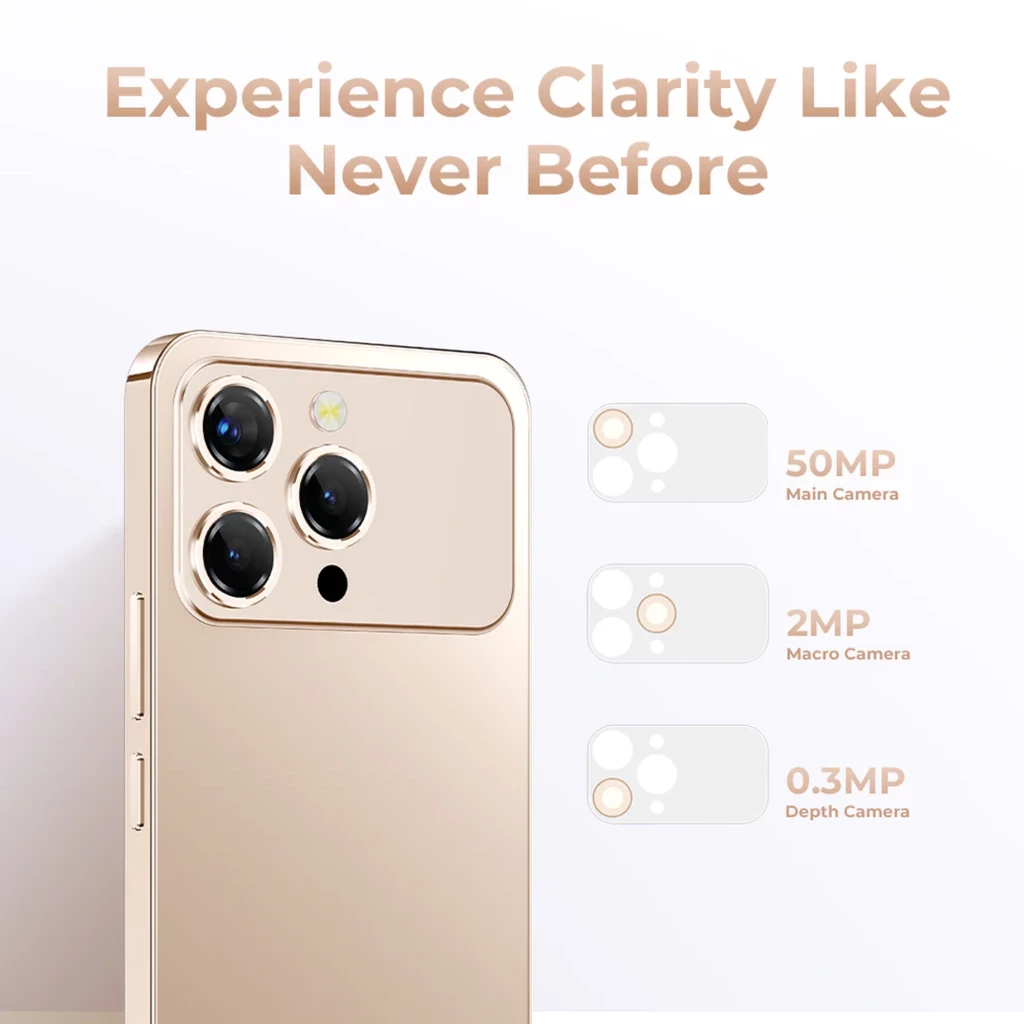 Oukitel P1 Pro púrpura con triple cámara trasera y flash, cámara frontal 32 MP en notch, pantalla AMOLED borde a borde, 8 GB RAM y 512 GB de almacenamiento - Ítem7