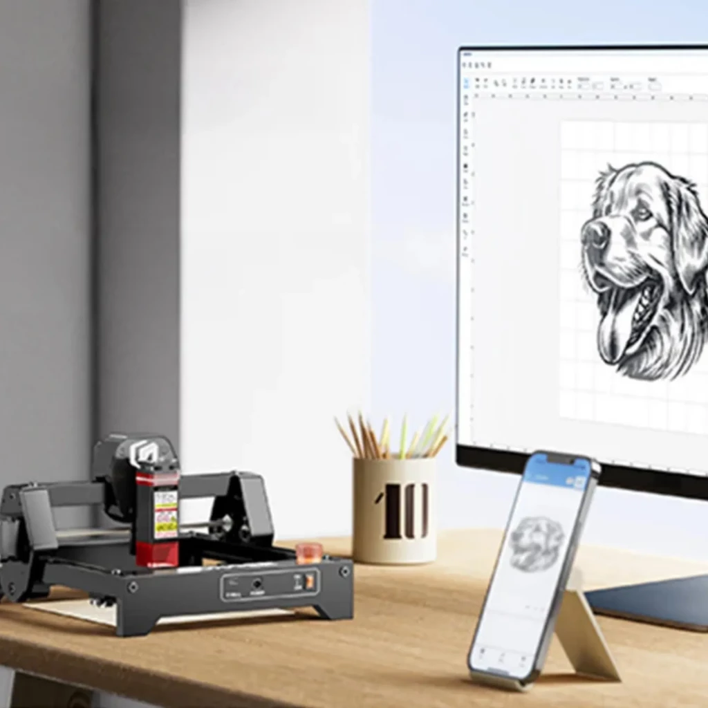 LONGER RAY 5 Mini 2.5W Grabadora Láser Punto Comprimido 0.04mm Wi-Fi - Ítem5