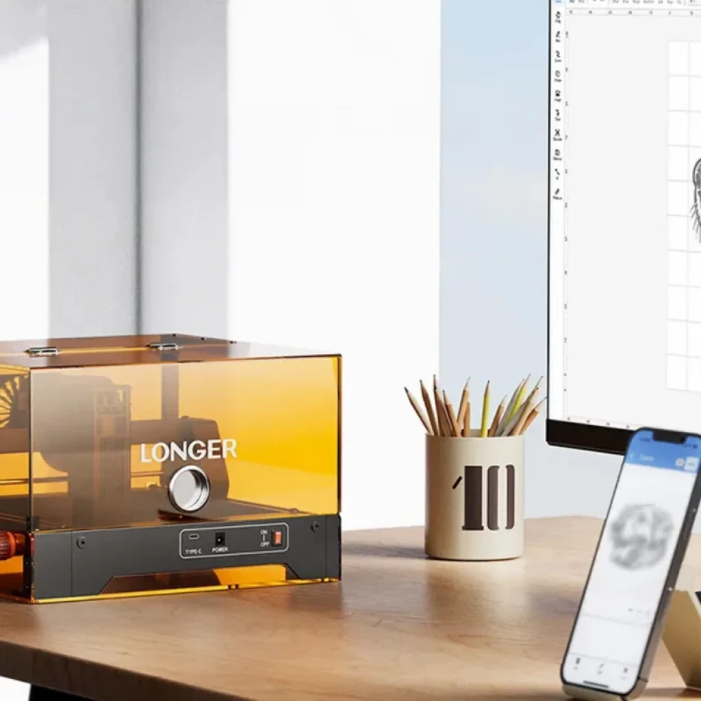 LONGER RAY5 mini S 3.5W Grabador Láser Punto Compresión 0.04mm Carcasa Cerrada - Ítem3