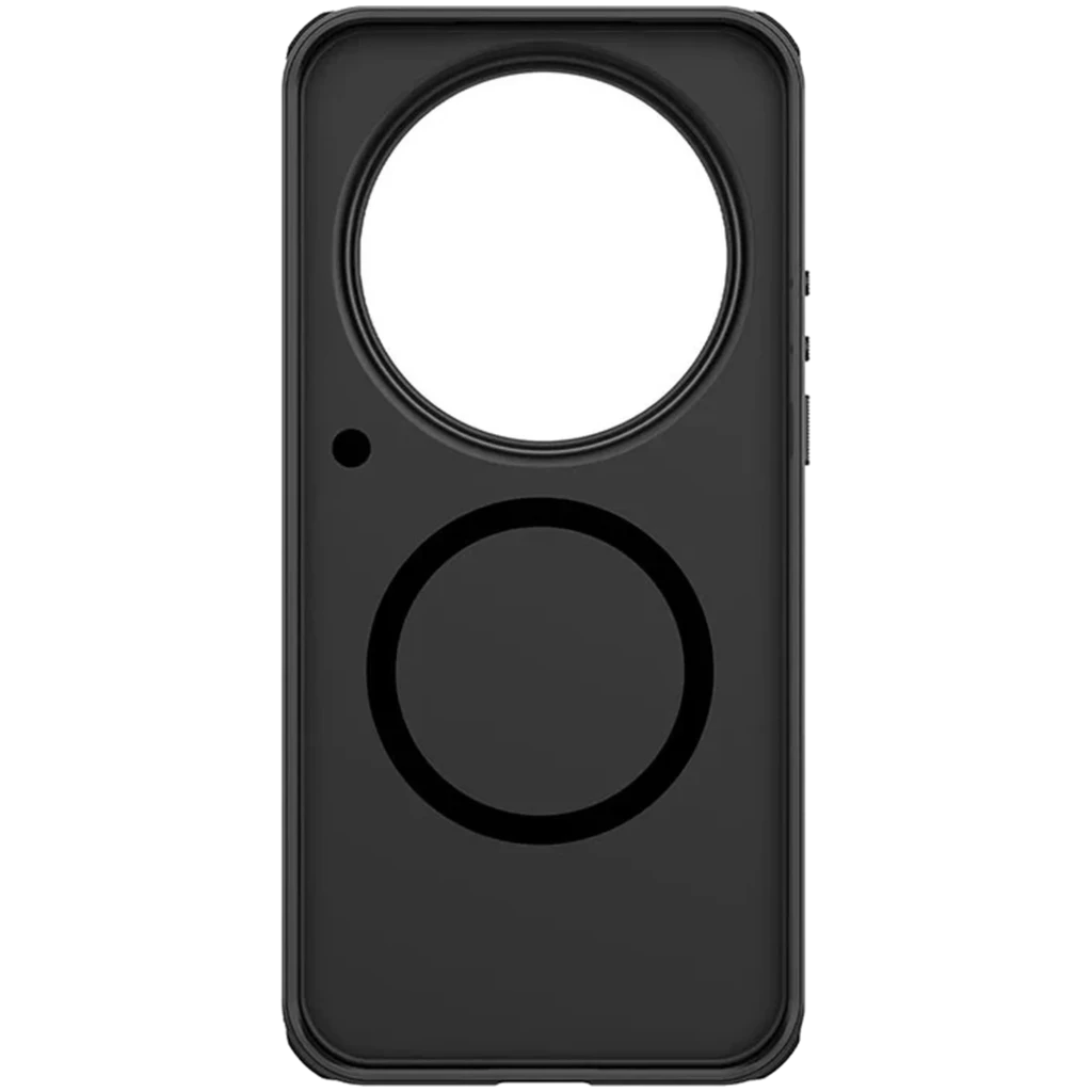 Capa magnética Nillkin Super Frosted Shield Pro para Xiaomi 17 Ultra Preto com anel MagSafe, recorte grande para câmera e acabamento fosco antirrisco - Item3