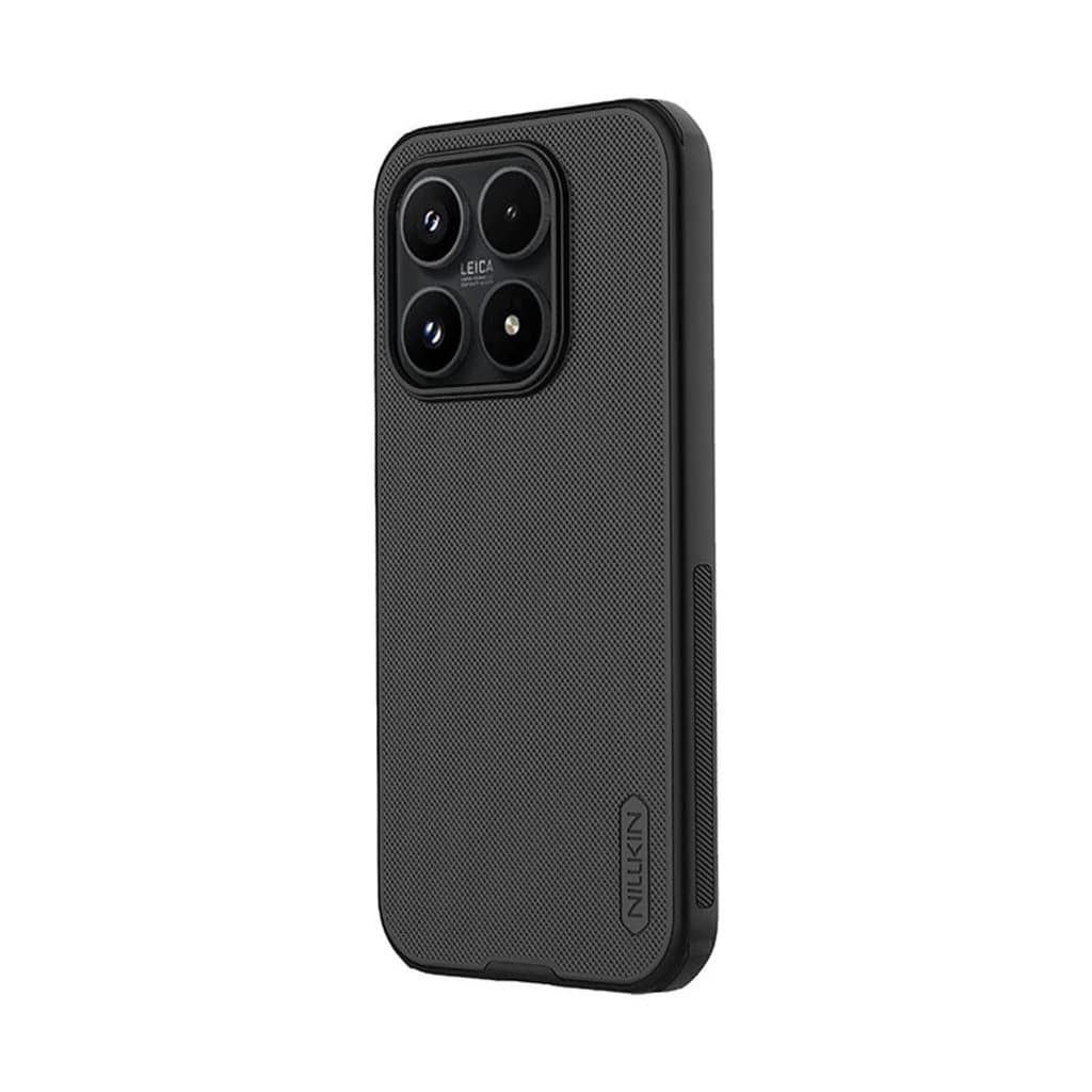 Coque magnétique Nillkin Super Frosted Shield Pro pour Xiaomi 17T Black, finition texturée antidérapante, bords renforcés, découpes précises pour caméras