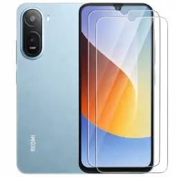 Pack x2 protectores de cristal templado 3D Full Screen para Xiaomi Redmi A7 Pro y Poco C81 Pro, cobertura total, bordes curvos y alta transparencia