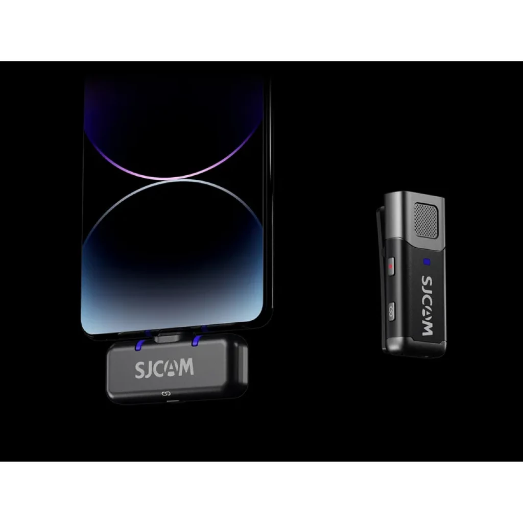 SJCAM M3 Microfone Lavalier Sem Fios 2TX+1RX USB-C - Sistema de Gravação Dupla - Item6