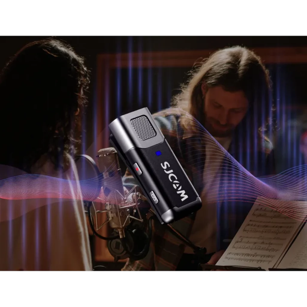 SJCAM M3 Microfone Lavalier Sem Fios 2TX+1RX USB-C - Sistema de Gravação Dupla - Item7