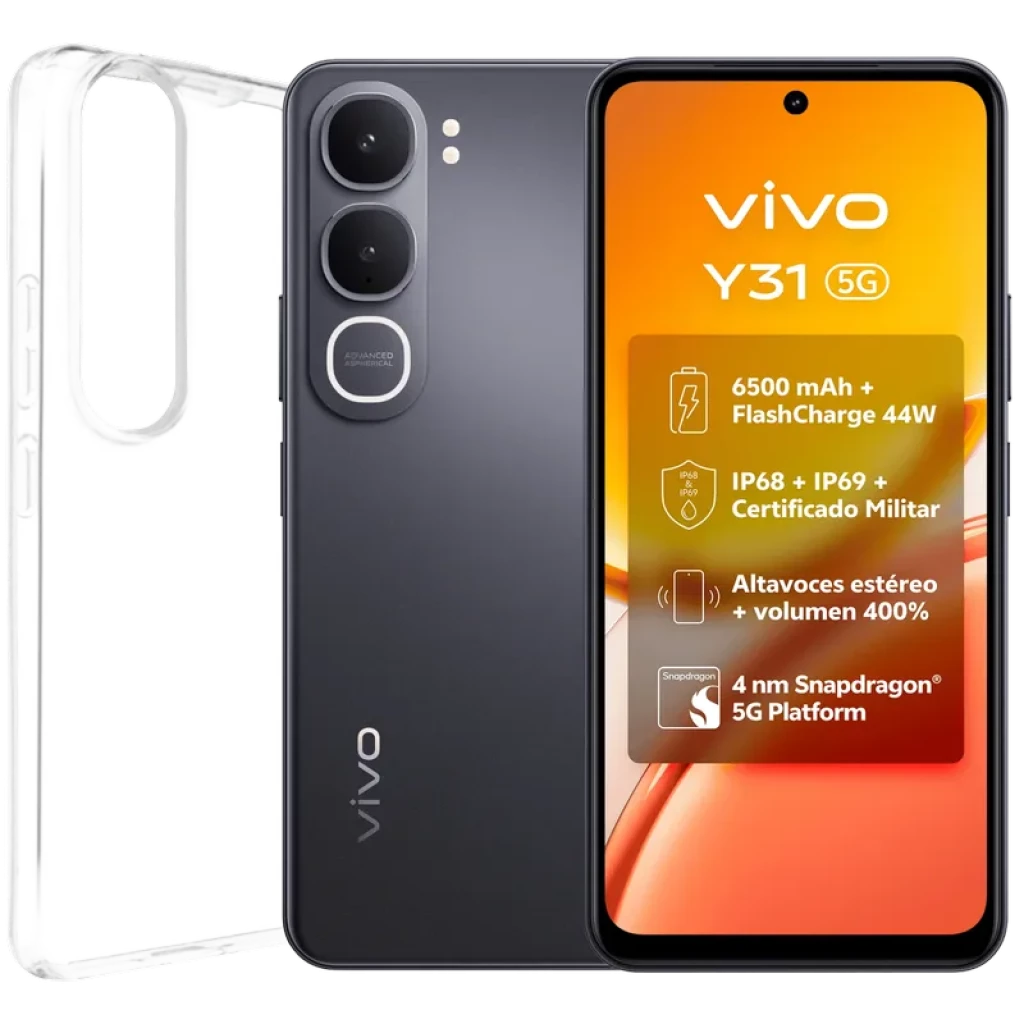 Vivo Y31 5G 512 Go Noir Écran 120 Hz 6 Go de RAM Batterie 6500 mAh - Ítem1