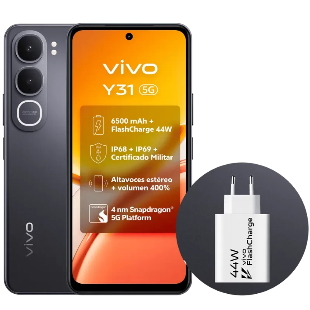 Vivo Y31 5G 512 Go Noir Écran 120 Hz 6 Go de RAM Batterie 6500 mAh - Ítem3