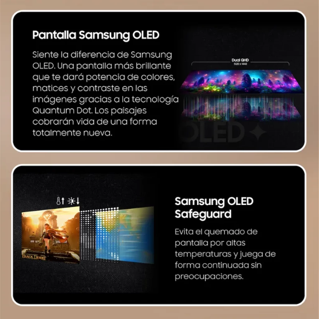 Vista frontal do monitor Samsung Odyssey OLED G9 S49DG910SU de 49 polegadas, curvo, DQHD - Item4