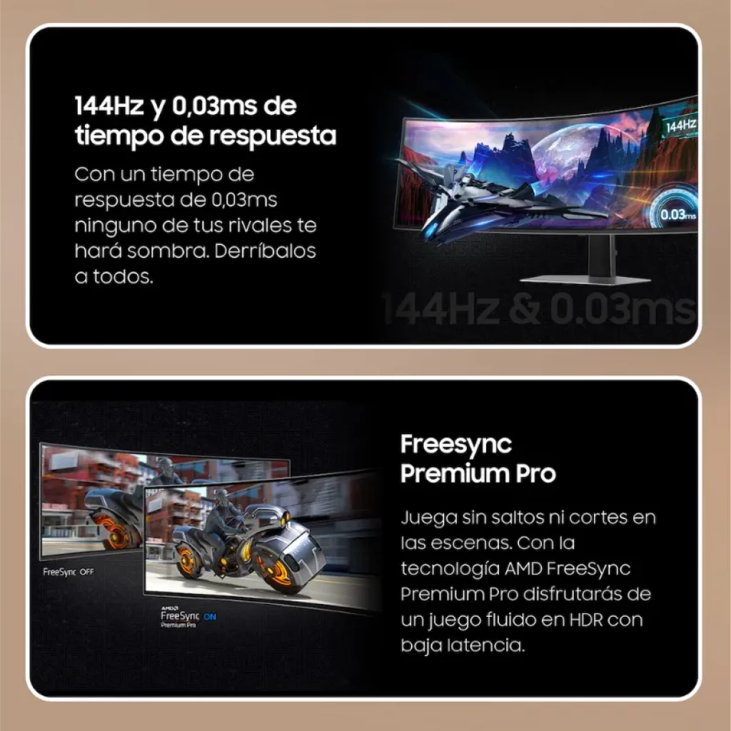 Vista frontal do monitor Samsung Odyssey OLED G9 S49DG910SU de 49 polegadas, curvo, DQHD - Item5