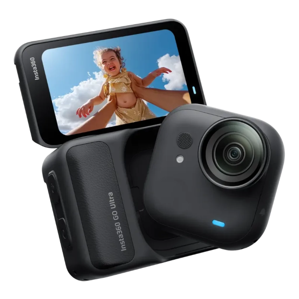 Insta360 GO Ultra branca com sensor de 1/1,28 polegadas exposto - Item1