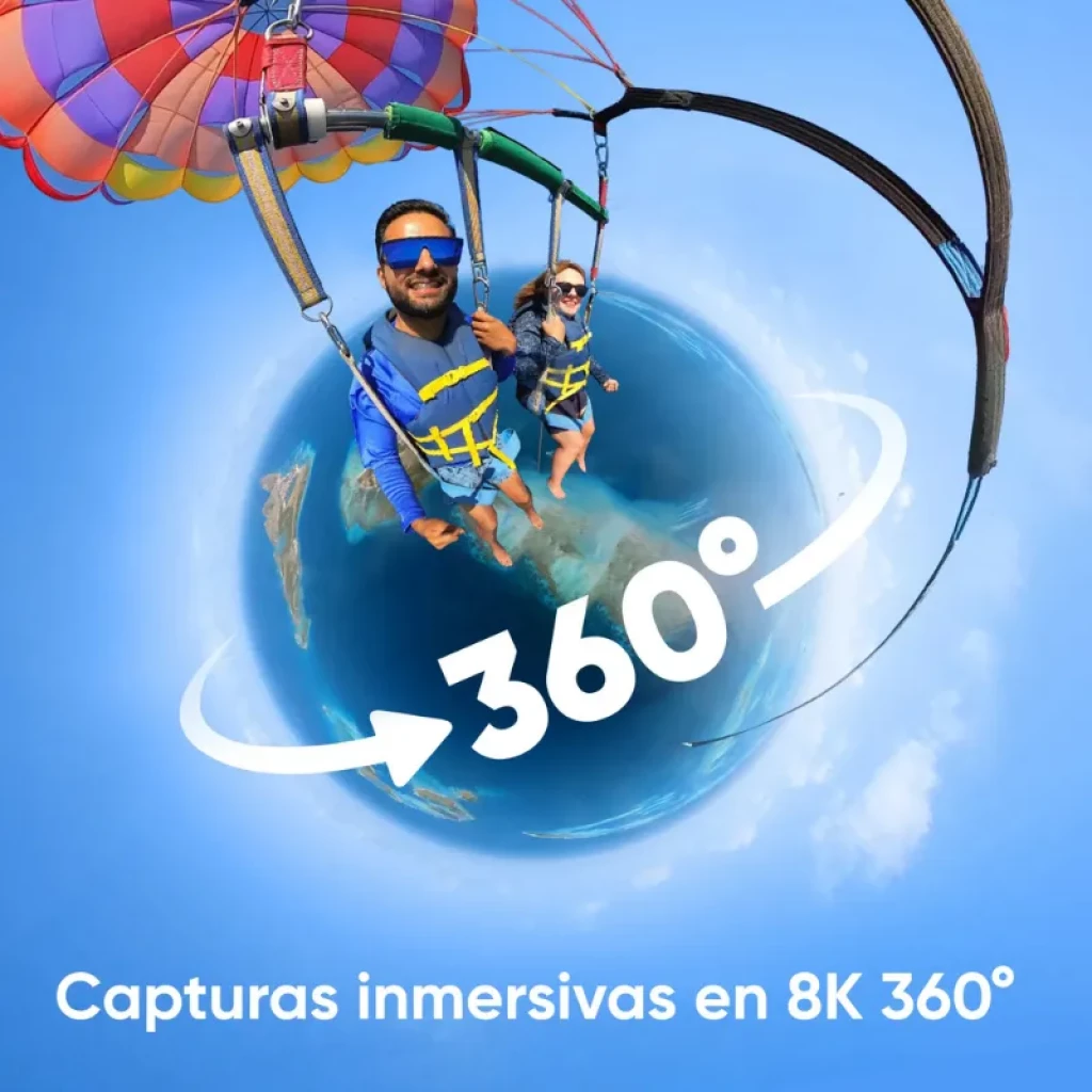 Caméra Insta360 X4 8K à 360 degrés, vue de face - Ítem3