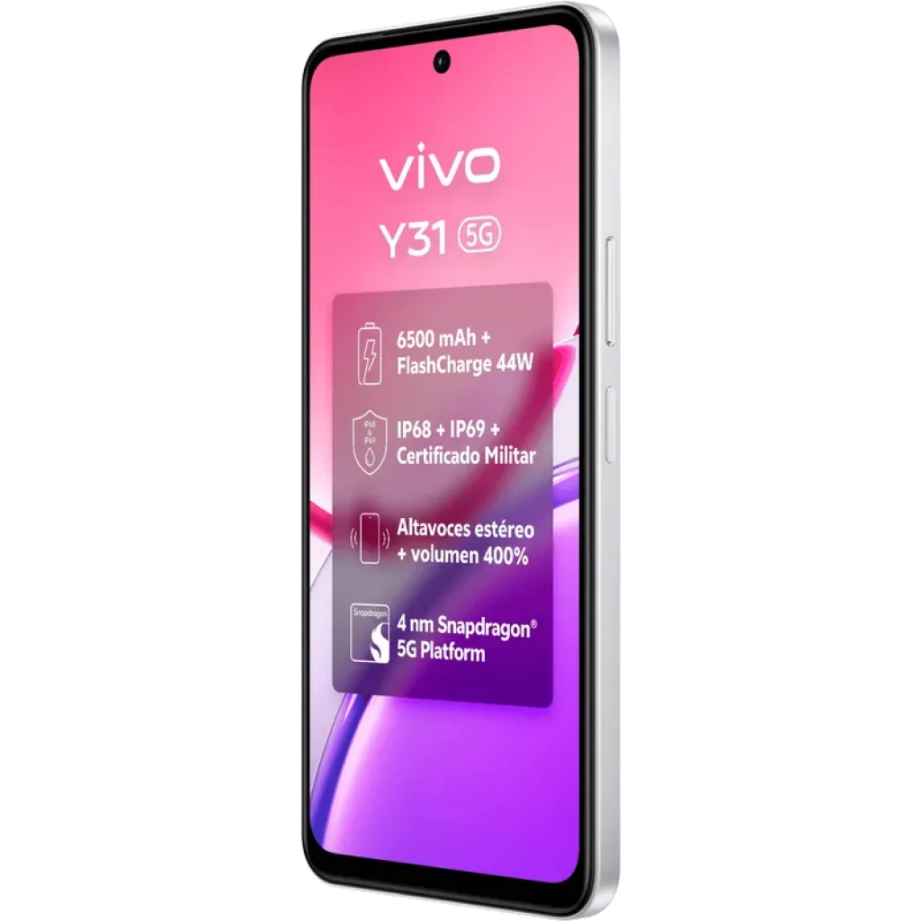 Vivo Y31 5G 256 Go Blanc Snapdragon 4 Gen 2 (4 nm) 6 Go de RAM Écran HD+ - Ítem5