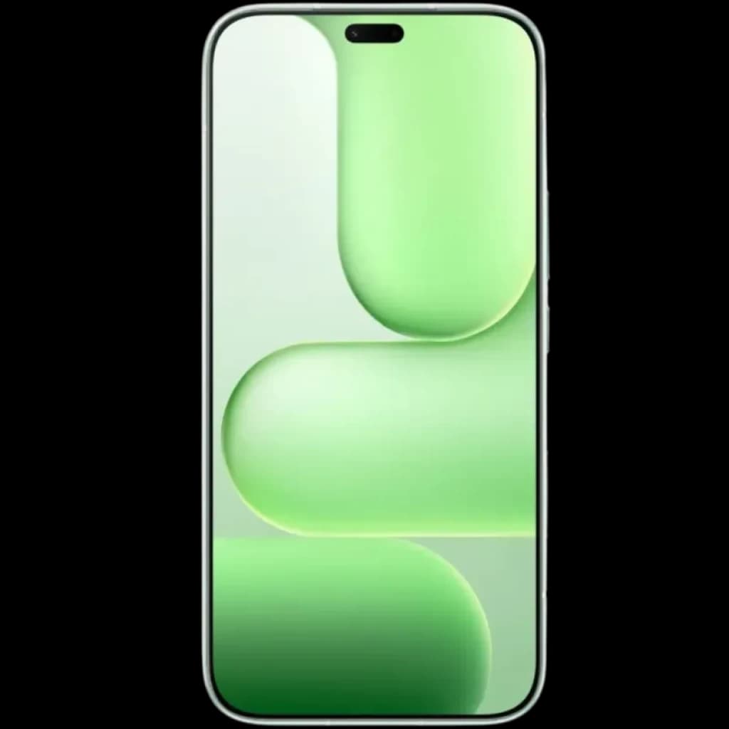 Honor 600 Lite 5G verde Sprout com tela ampla bordas finas e furo duplo para câmera frontal; design minimalista em tons de verde brilhante