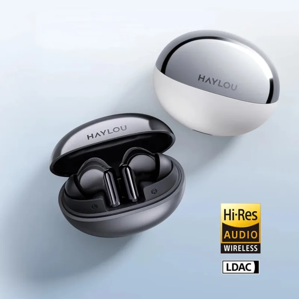 Haylou Flowbuds N55 Noir, ANC adaptatif, 54 dB, audio haute résolution LDAC - Écouteurs sans fil - Ítem4
