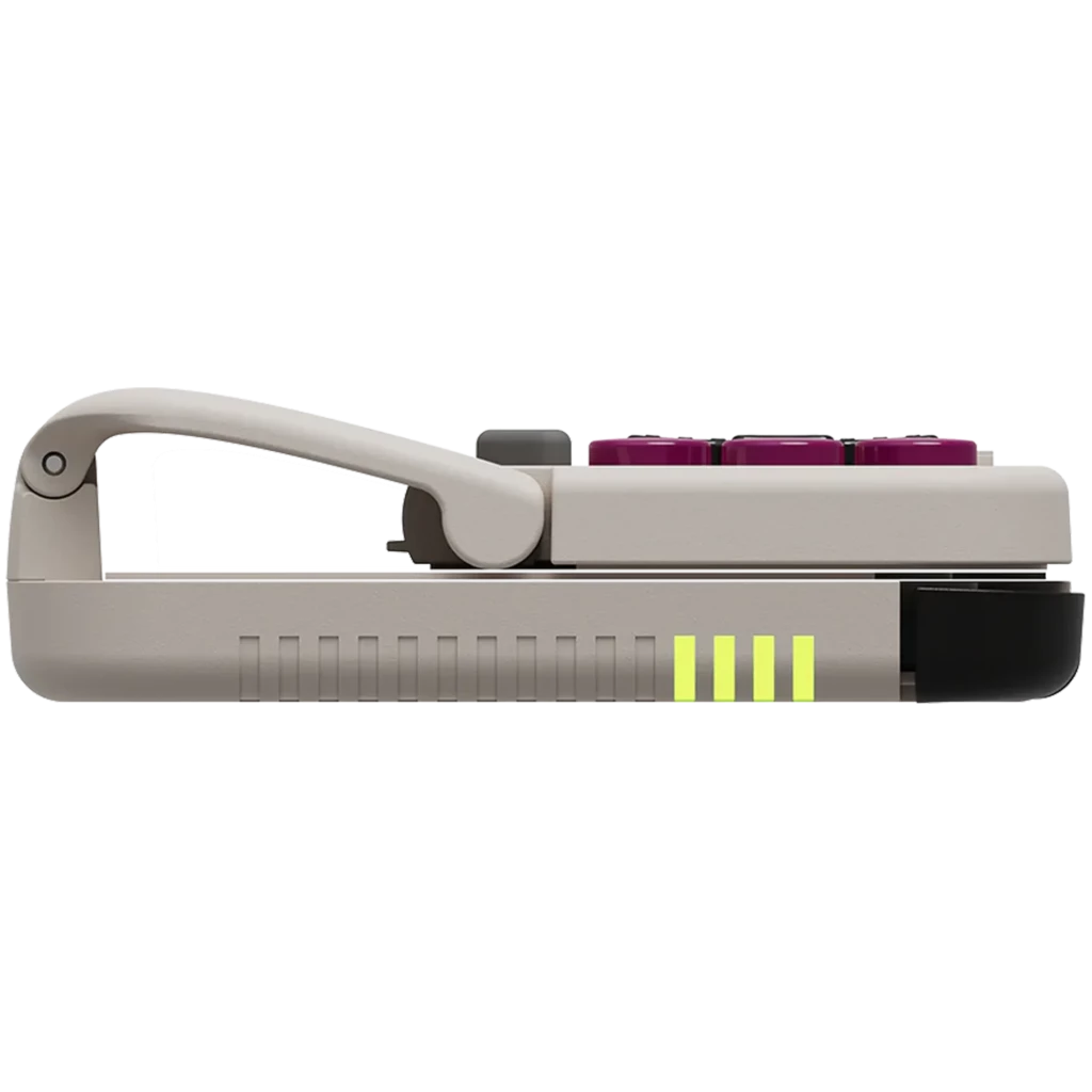 GameSir Pocket Taco P1 Gamepad para Android con diseño retro: cruceta negra, botones morados A B X Y, select y start, soporte tipo clip y acabado beige y - Ítem3